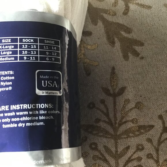 New Dia-Medic White Socks - 3 Pack - Non-Binding - Size 9 - 11 - Picture 3 of 8